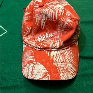 Under Armour Red and White Cap